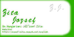 zita jozsef business card